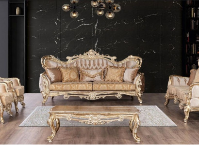 Sofagarnitur 3+3+1+1 Sitzer Couchtisch Sofa Sessel Sofas Relax Luxus Set 5tlg